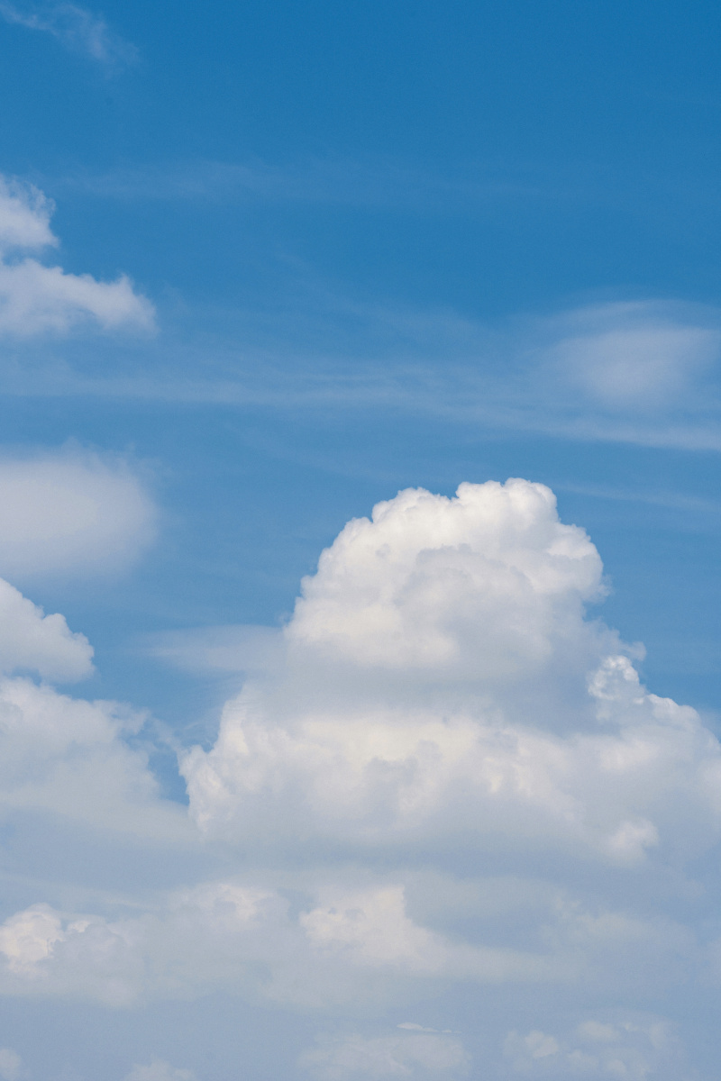 实拍纯净天空云朵素材分享
