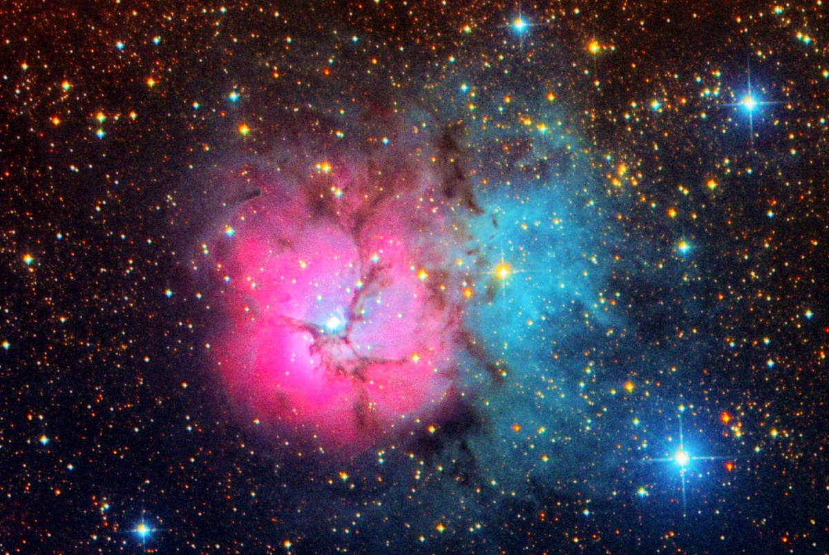 人马座m20ngc6541三叶星云三裂星云