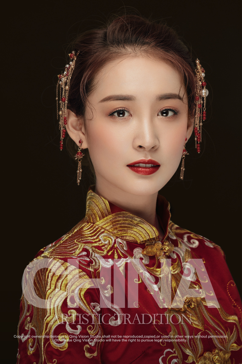 中式新娘定制写真青视觉