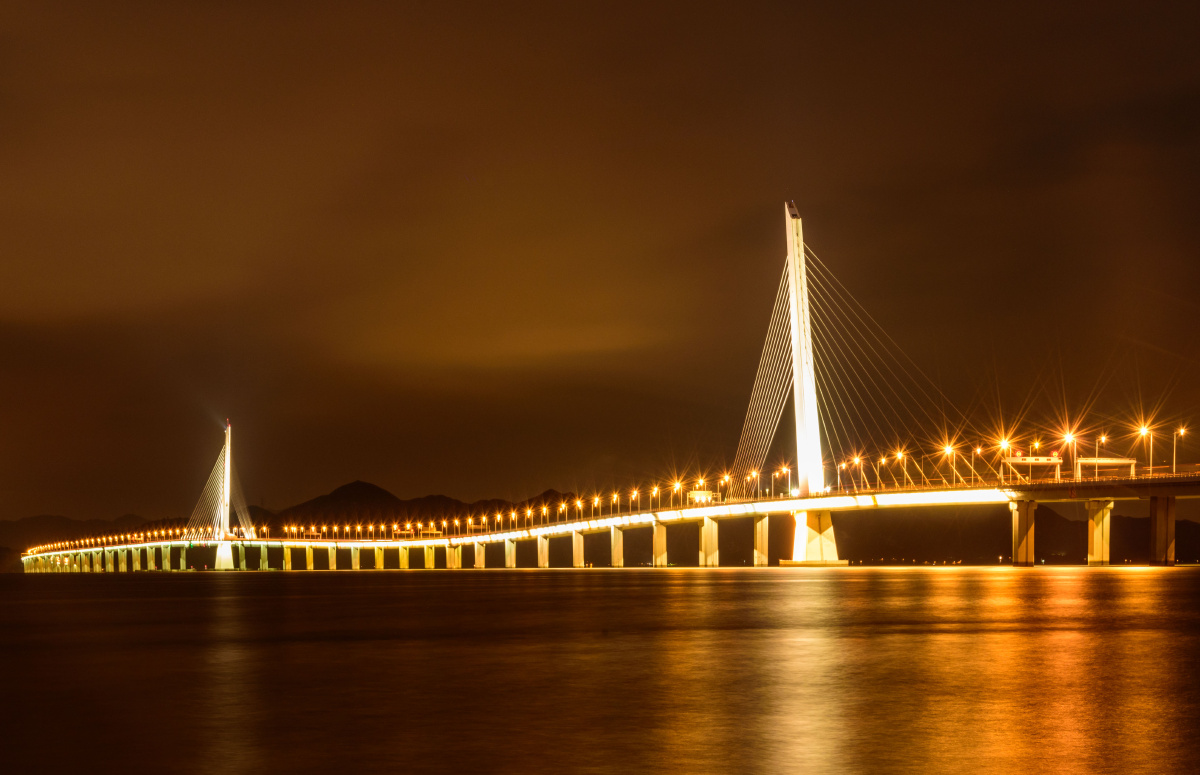 深圳湾大桥夜景