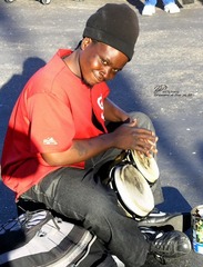 Drummer at Pier 39 of SF 051009-13