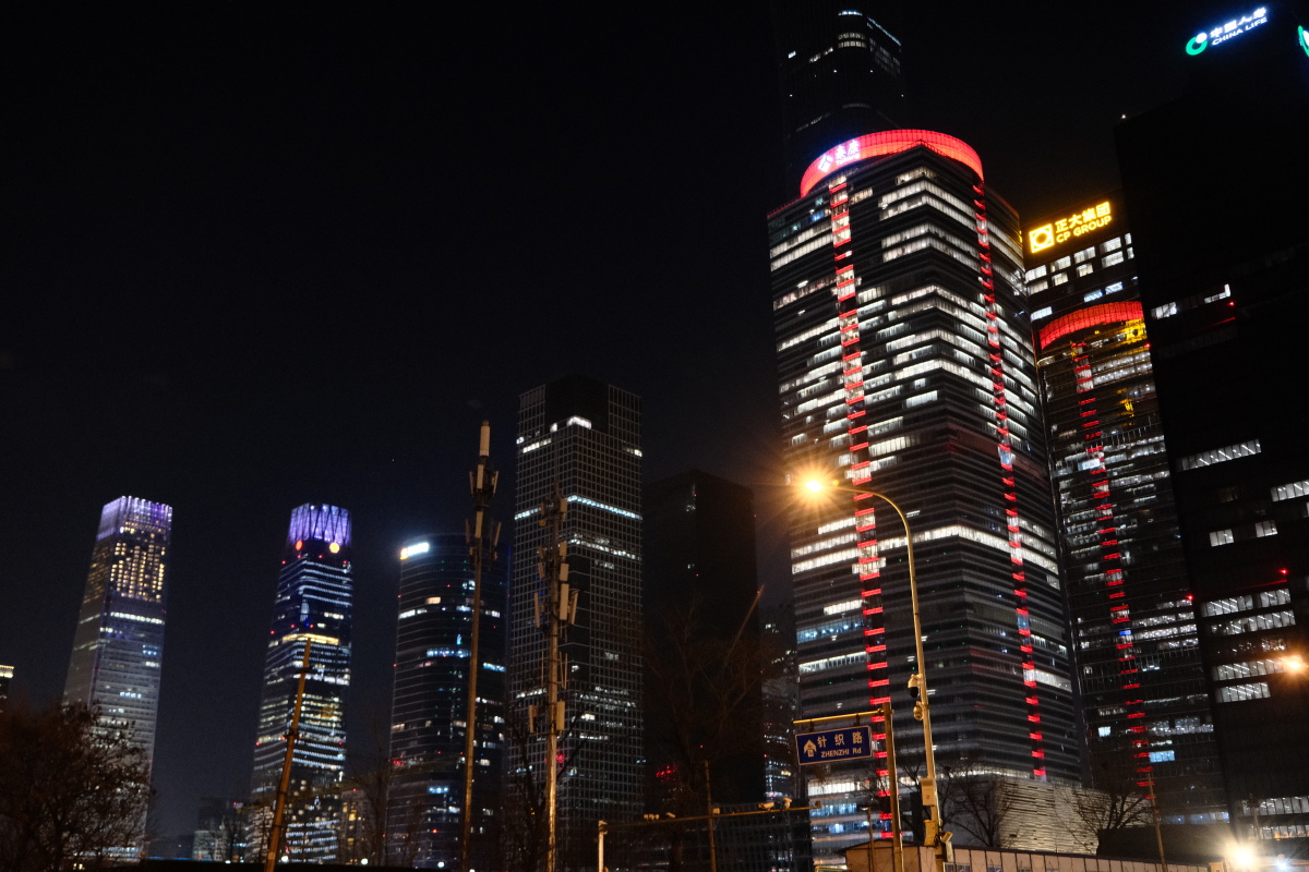 北京大望路cbd夜景