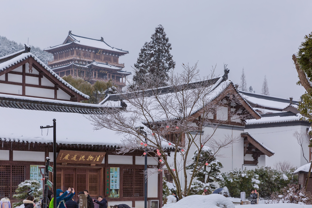 径山寺雪景