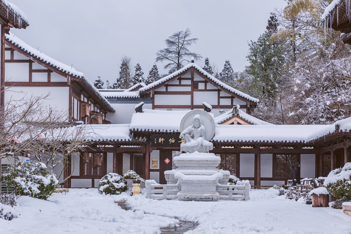 径山寺雪景