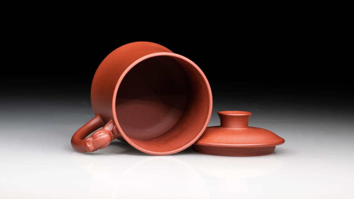 荣昌陶带茶漏茶杯