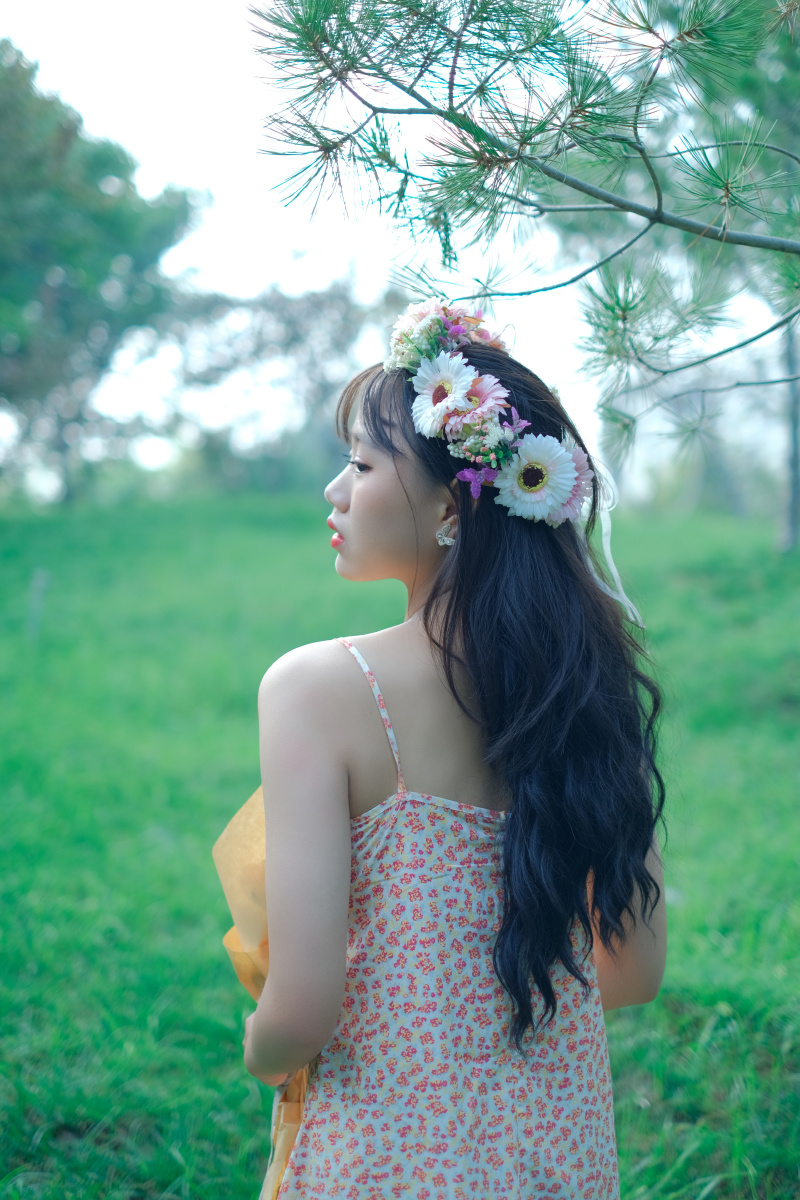 森系人像少女写真只想静静地注视着你