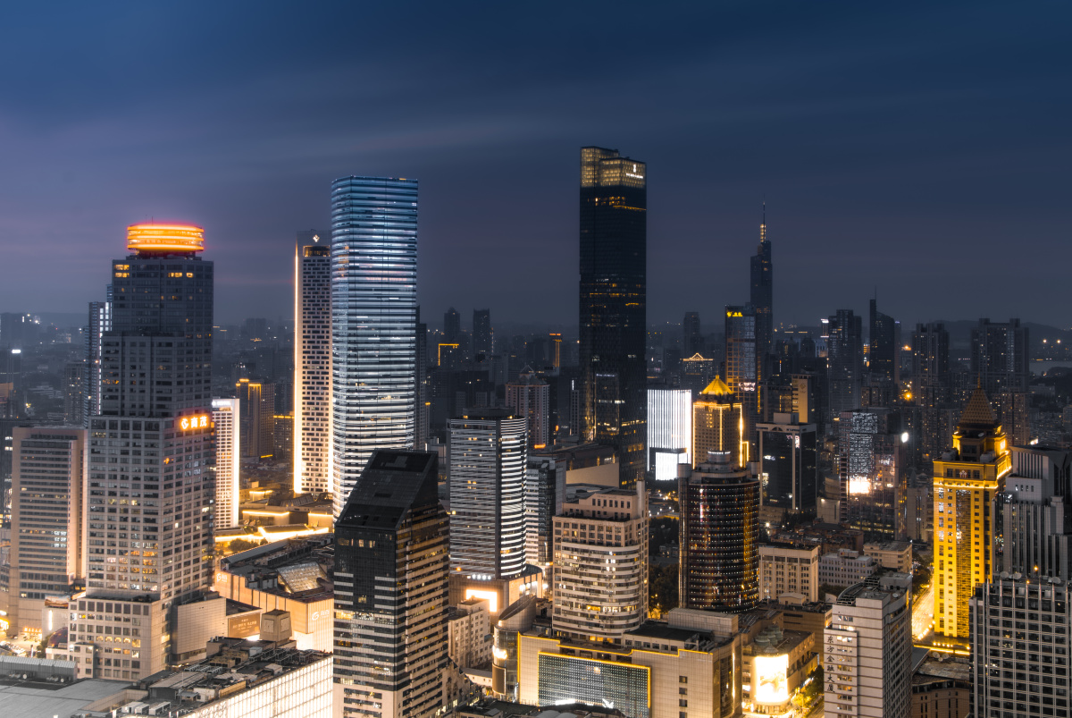 南京天之都大厦第一次拍摄