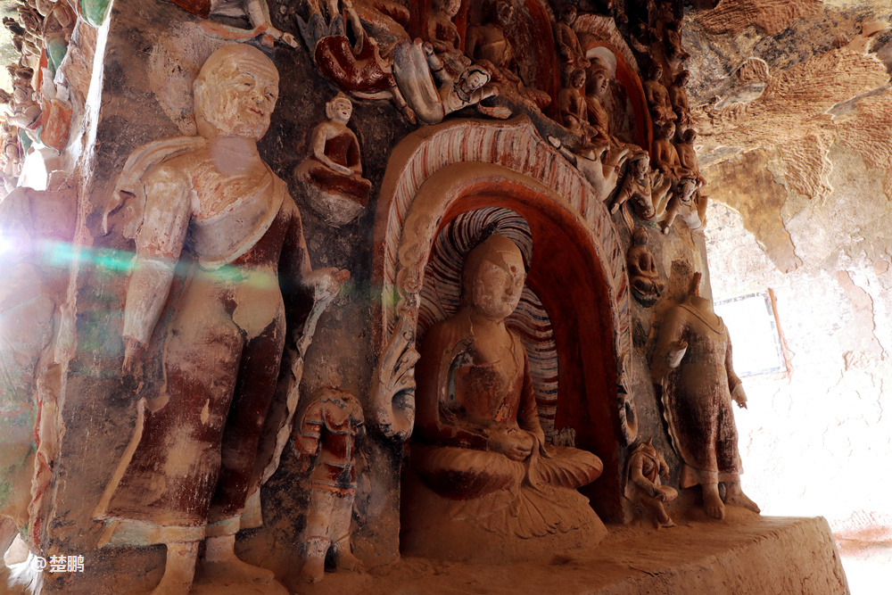 是张掖马蹄寺石窟群一颗璀璨的明珠,那么金塔寺特窟则为马蹄寺的精华