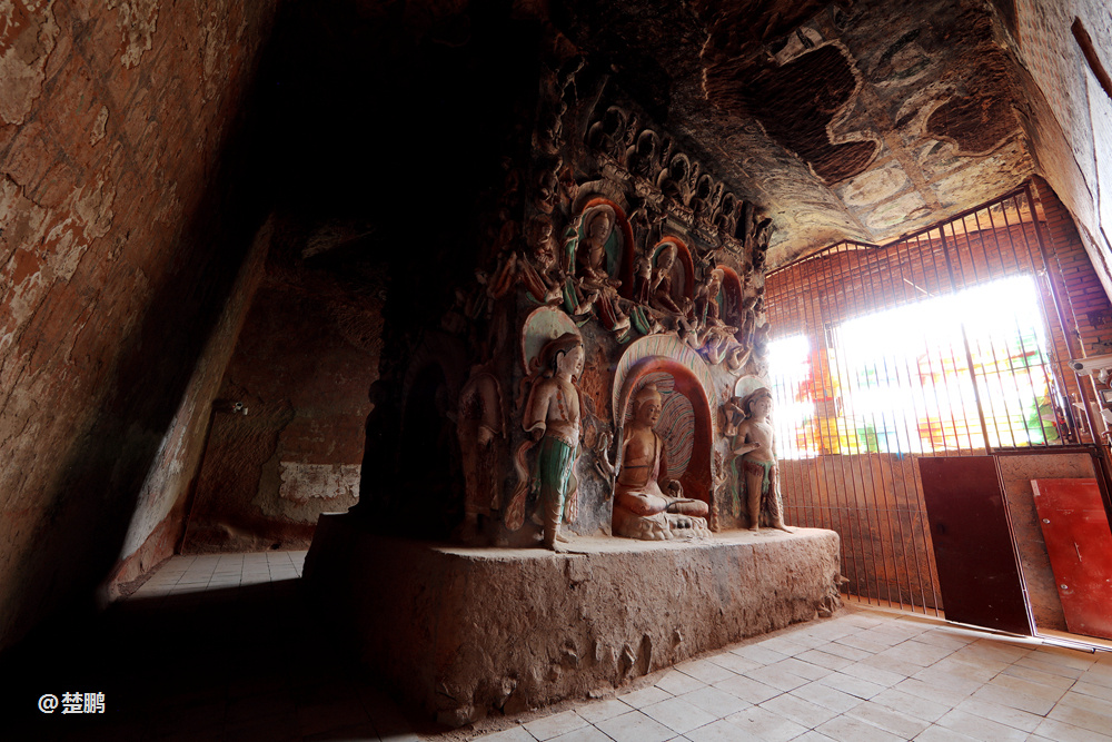 是张掖马蹄寺石窟群一颗璀璨的明珠,那么金塔寺特窟则为马蹄寺的精华