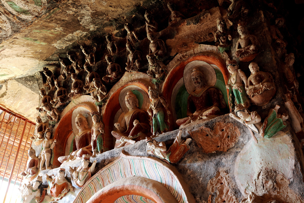 是张掖马蹄寺石窟群一颗璀璨的明珠,那么金塔寺特窟则为马蹄寺的精华