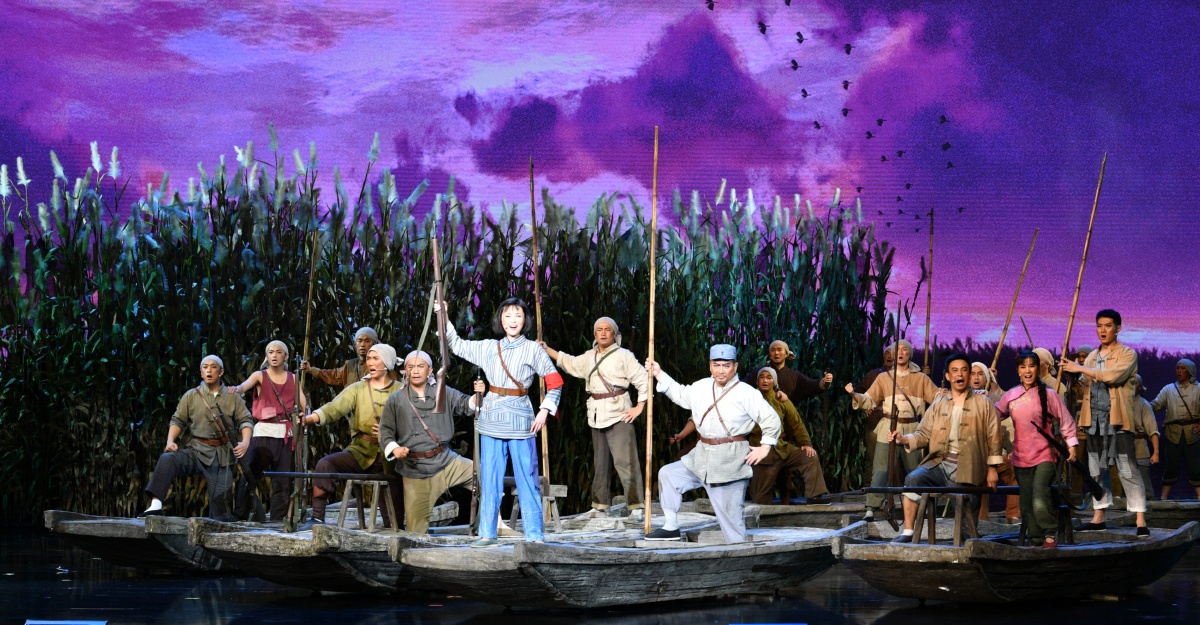 河北首部大型原创民族歌剧《雁翎队》 重回白洋淀,唤起红色记忆,弘扬