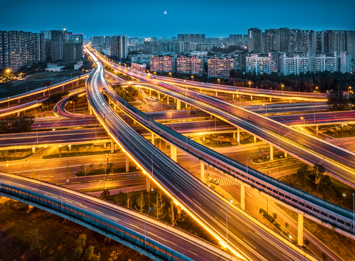 成都苏披立交桥夜景2