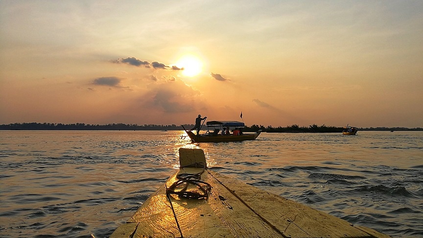 柬埔寨桔井1湄公河景