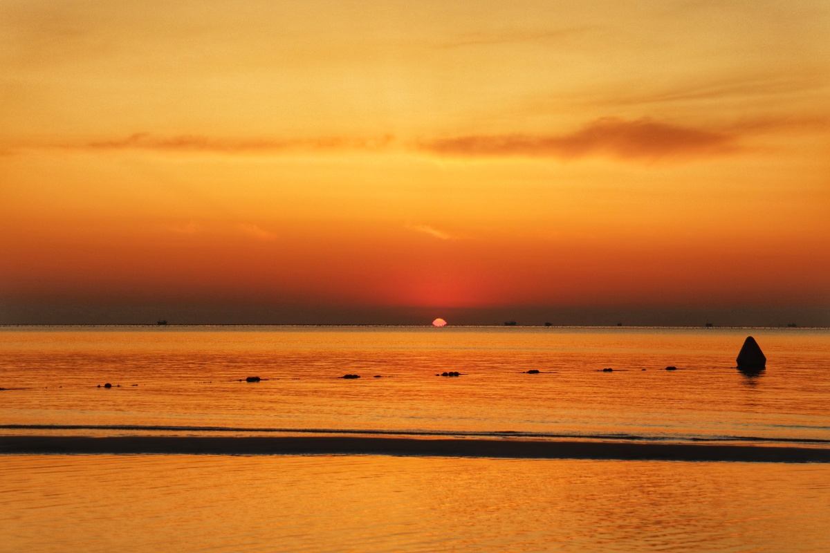 南戴河的日出美的无法言语