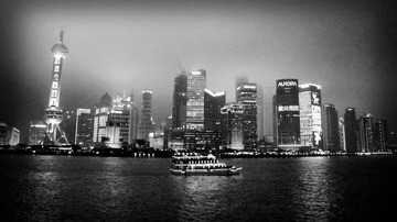 很土的外滩夜景