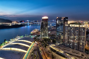 厦门港夜色