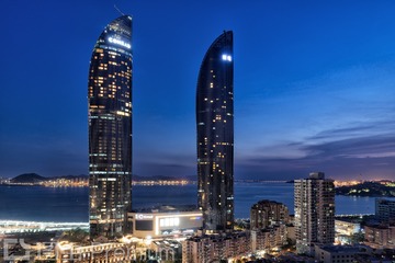 （无彩灯）厦门双子塔（世茂海峡大厦）