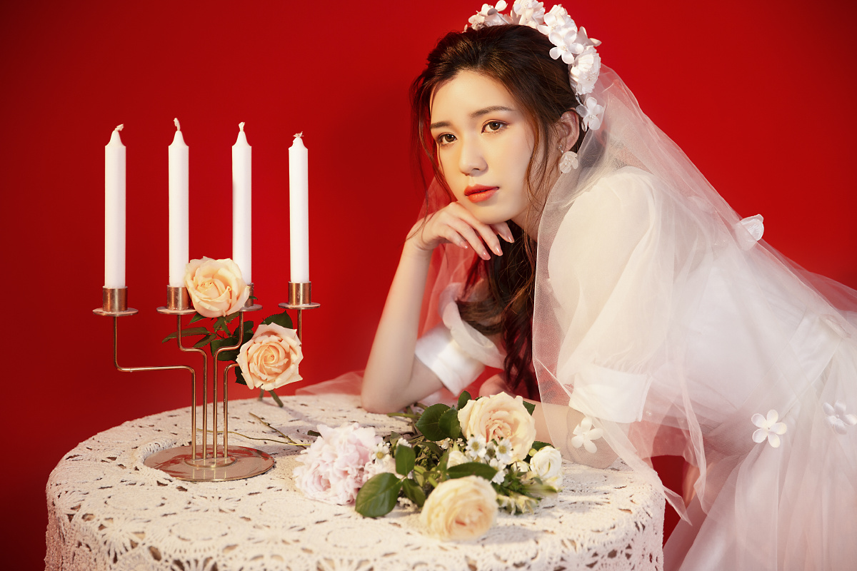 复古婚纱写真每个女孩子向往的样子