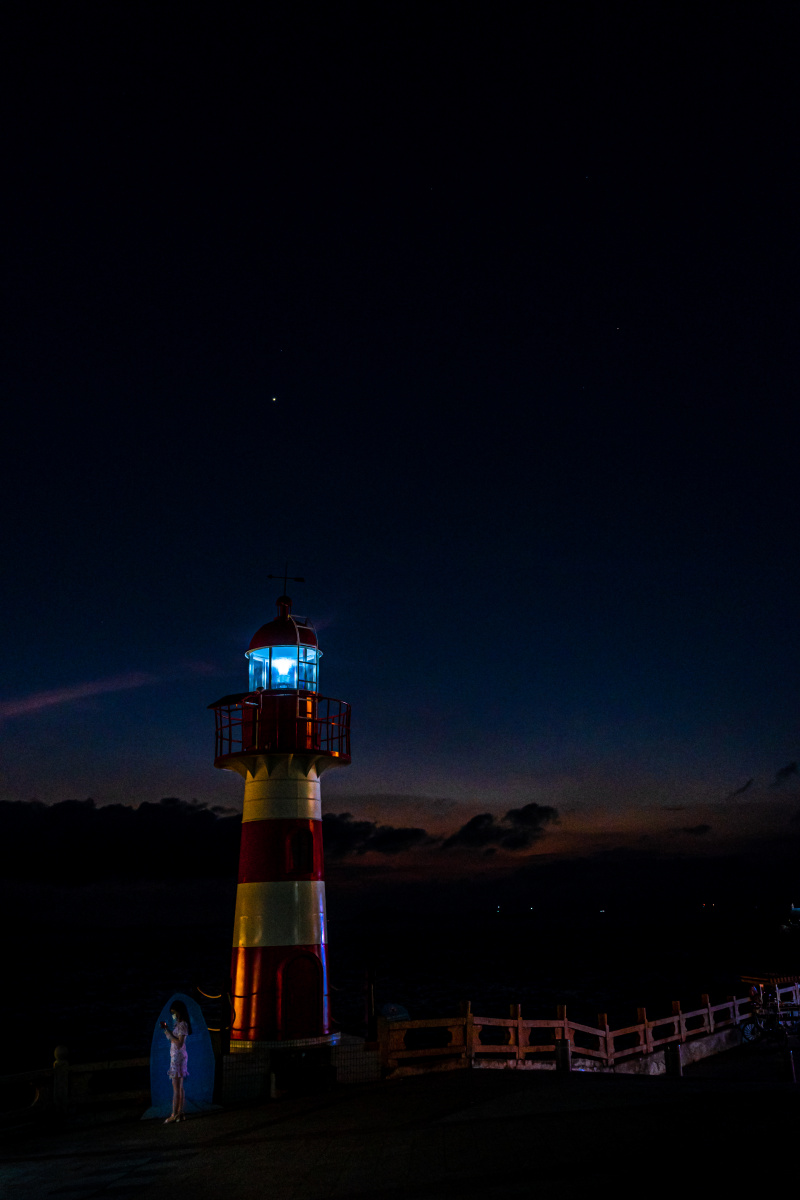 再外伶仃岛灯塔下
