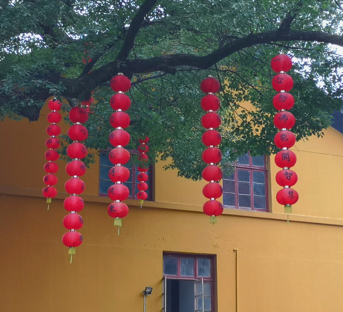 寺庙寺院红灯笼绿色树木 35 打开微信,使用"扫一扫"即可将网页分享之