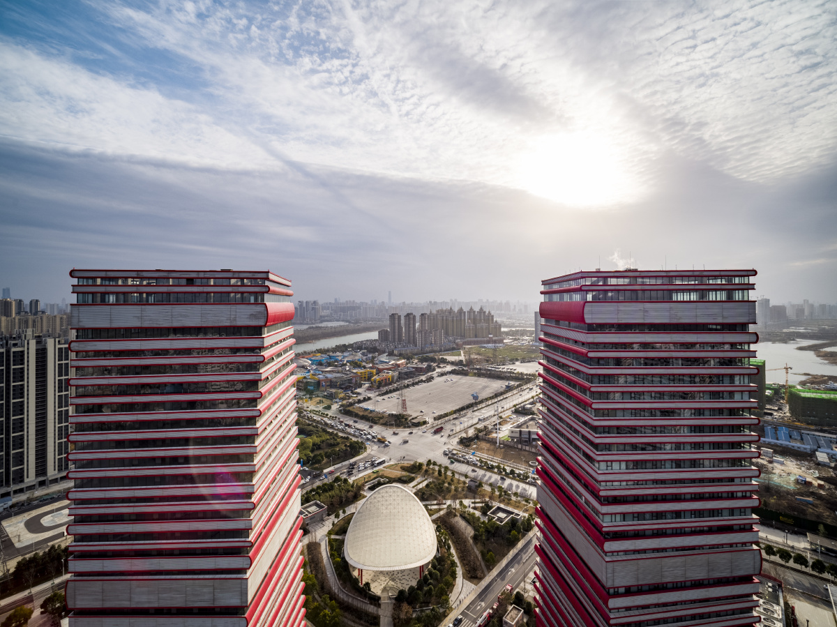 航拍武汉武汉客厅