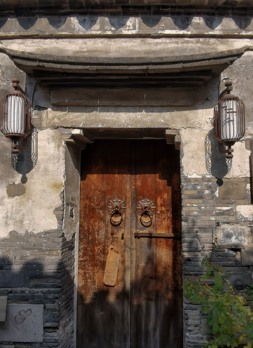 南京老门东老街老屋老门老锁