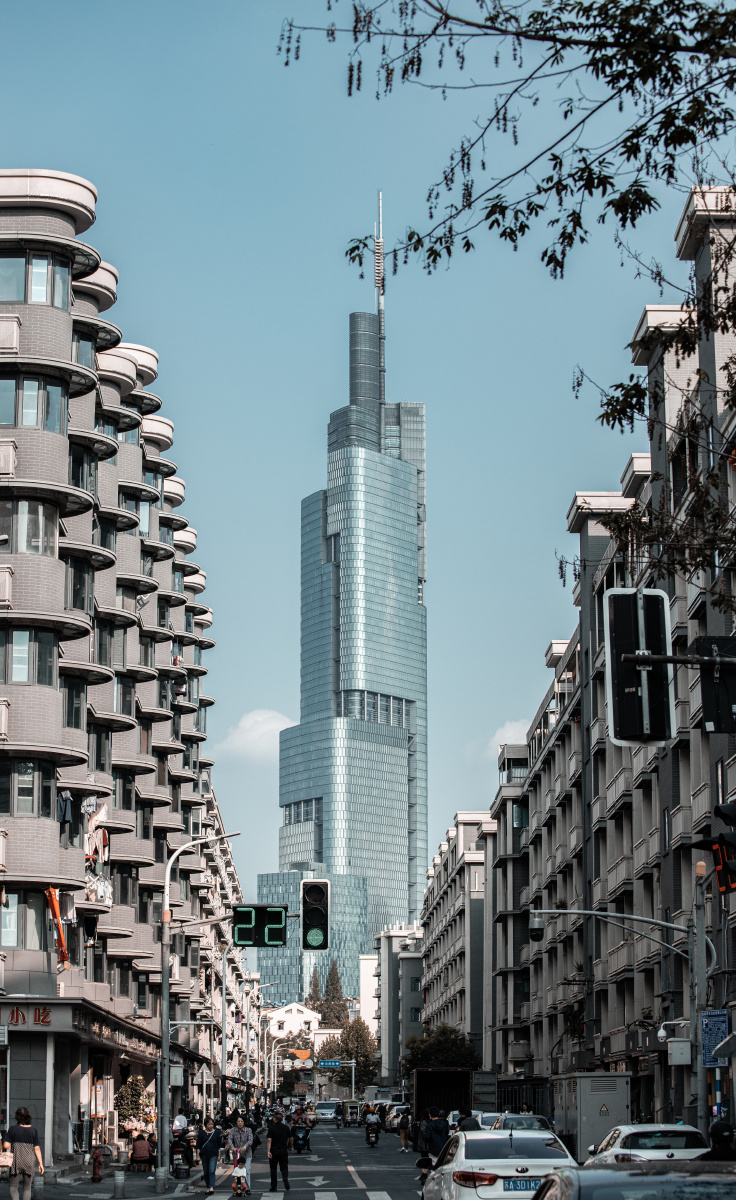 南京紫峰大厦,西桥打卡