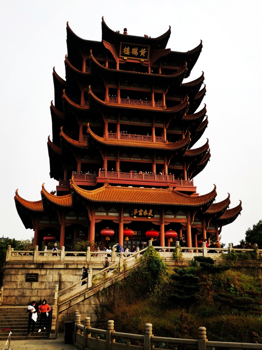 黄鹤楼面面观华为手机照