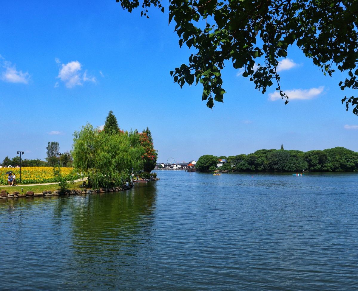 绍兴鉴湖游步道