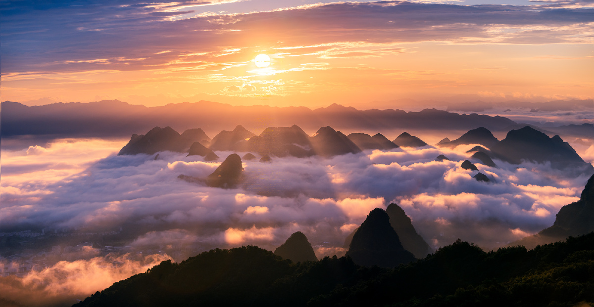 今天的桂林日出