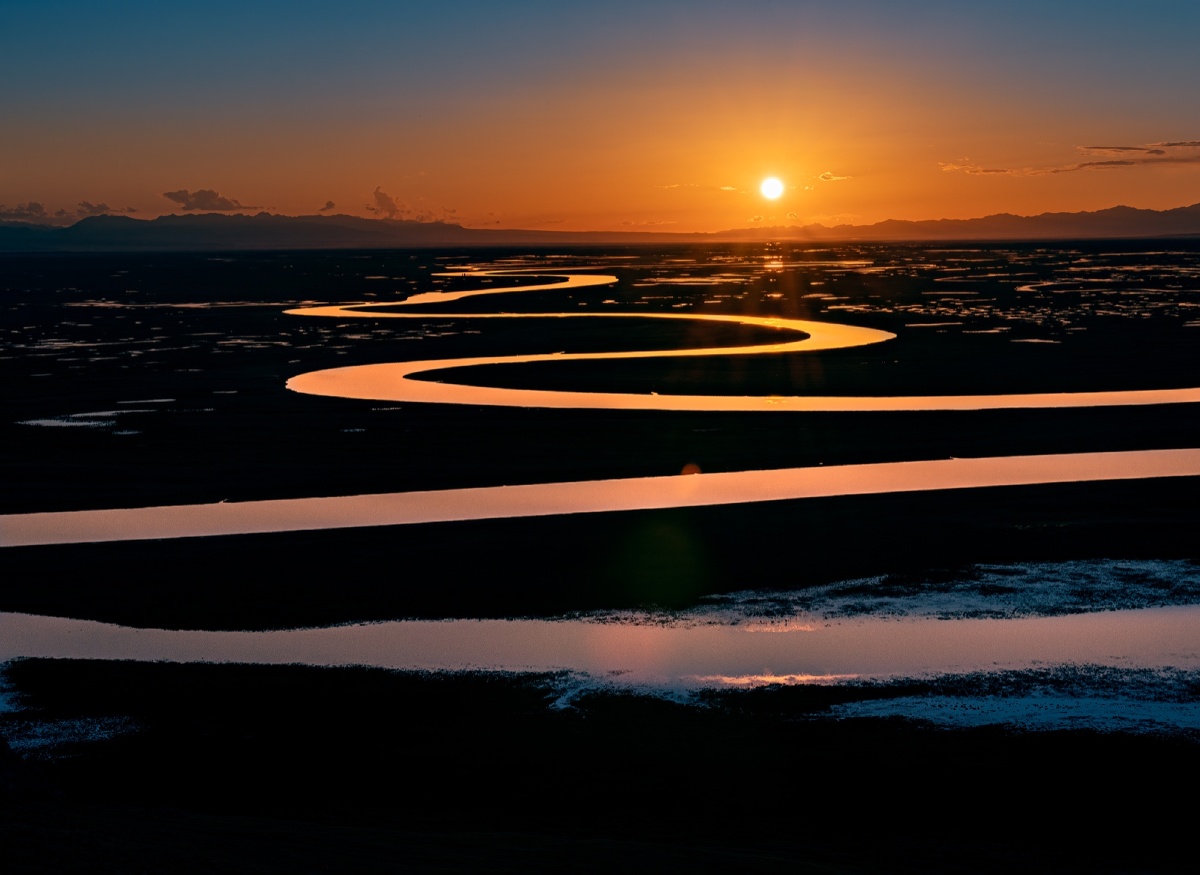 长河落日圆 - 桂林水分子 - 图虫