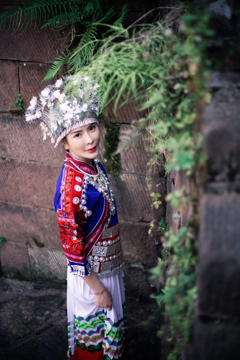 凤凰古城美女拍摄