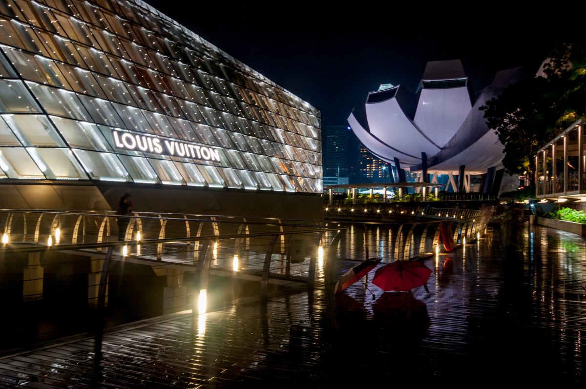 lv时尚品牌商店在新加坡的建筑景观