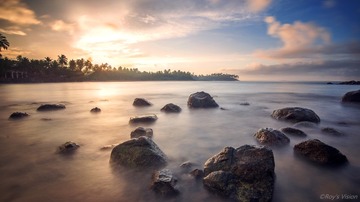 海滩日落