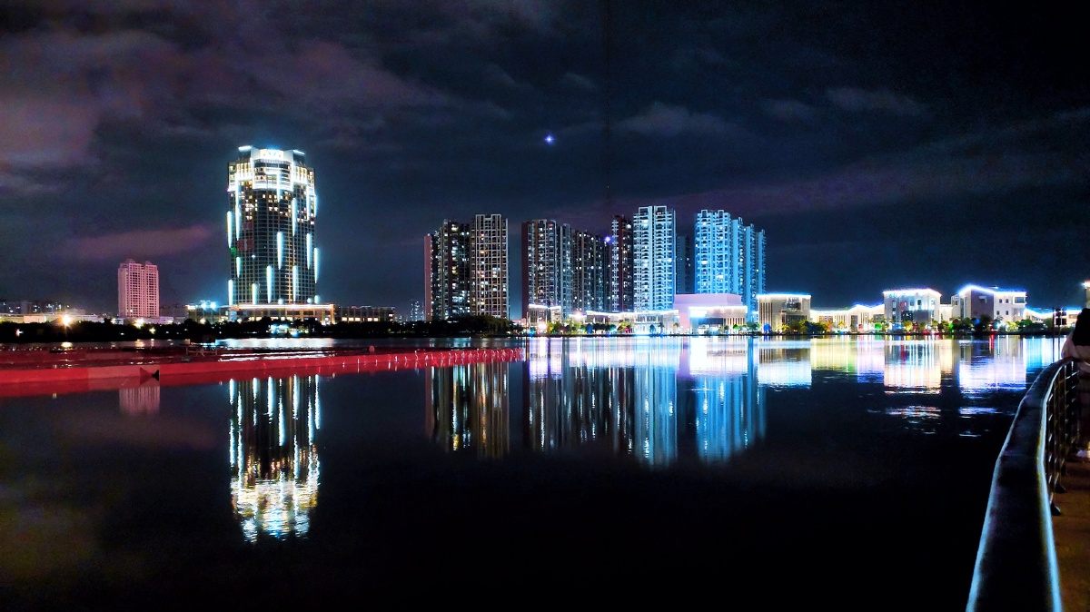 钦州白石湖夜景