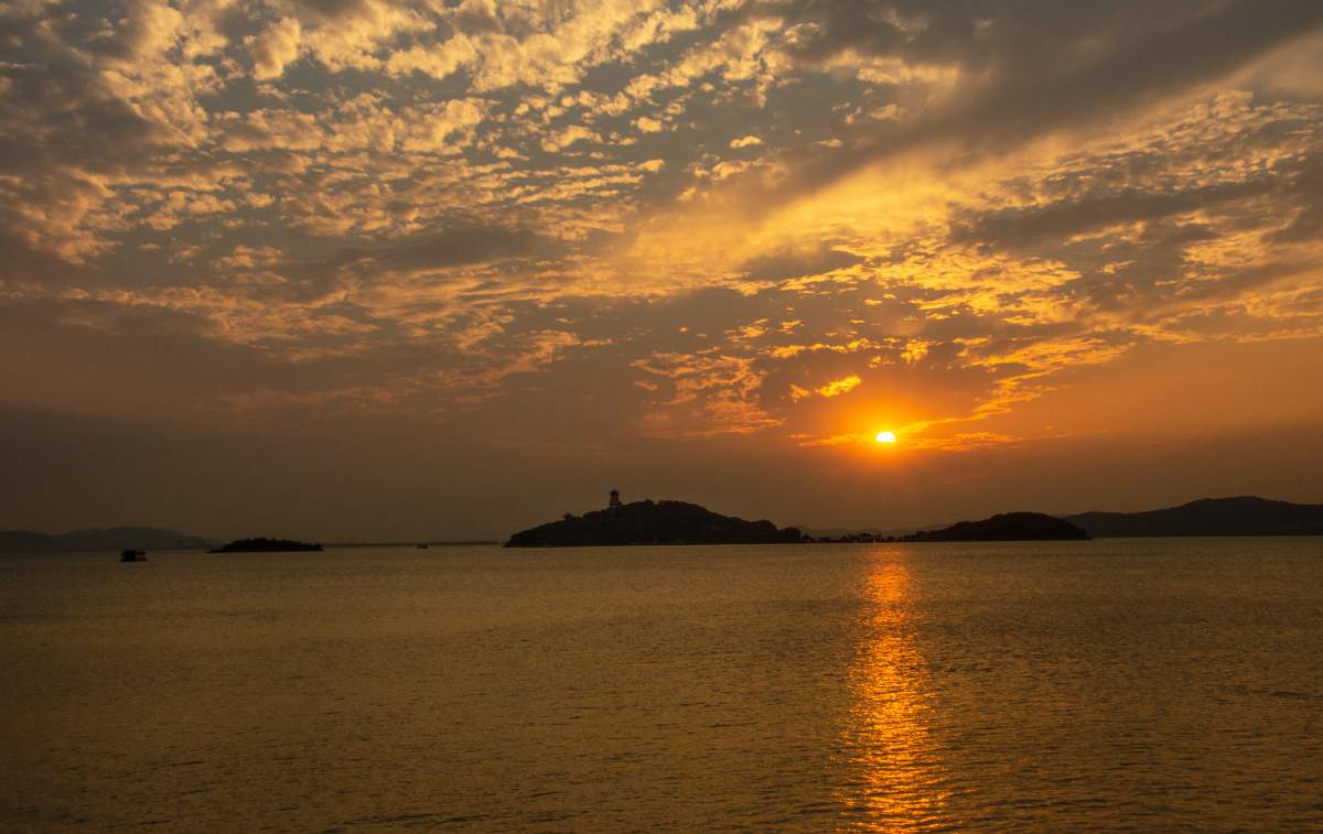 太湖霞光