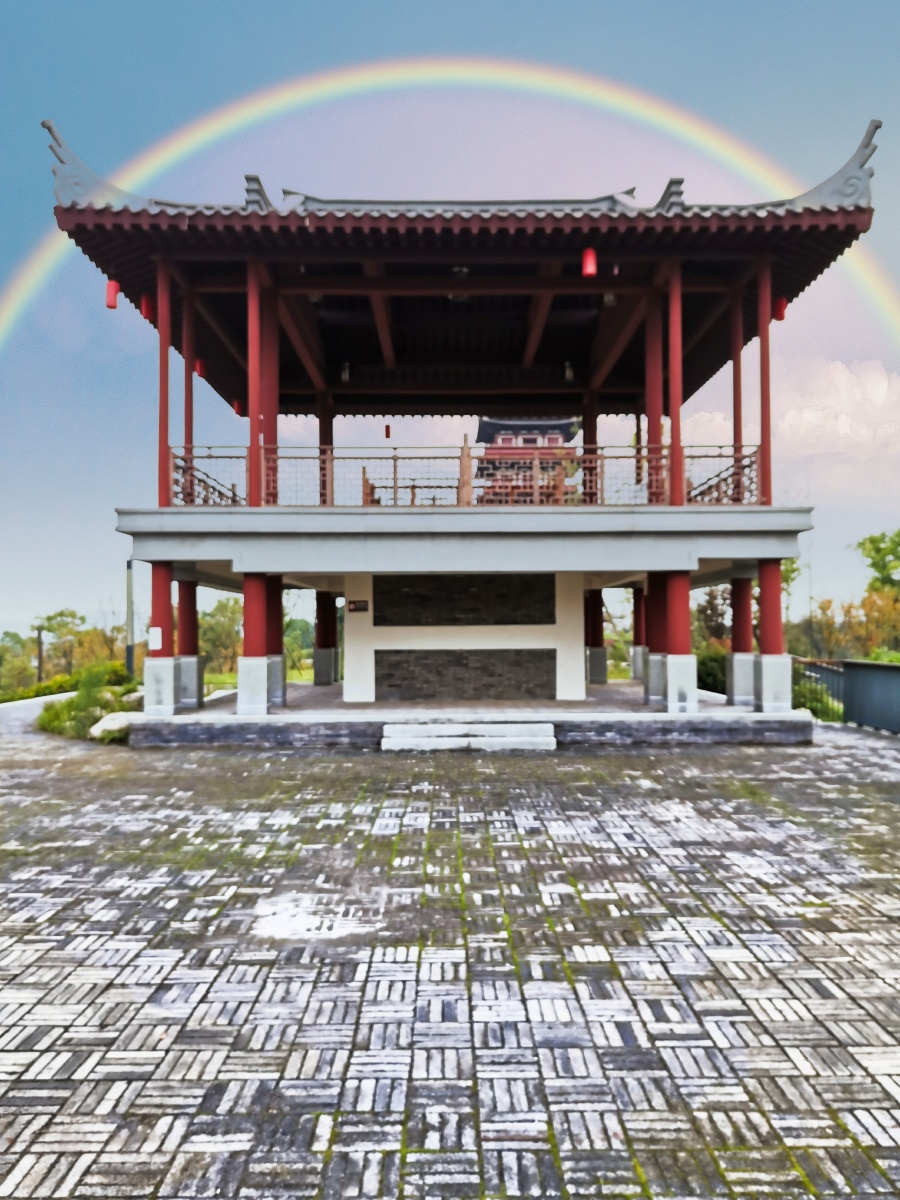 古镇之亭阁台榭