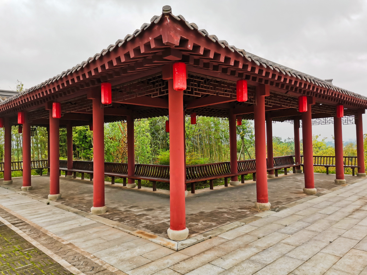 古镇之亭阁台榭