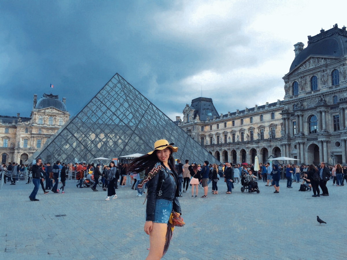 卢浮宫游客照