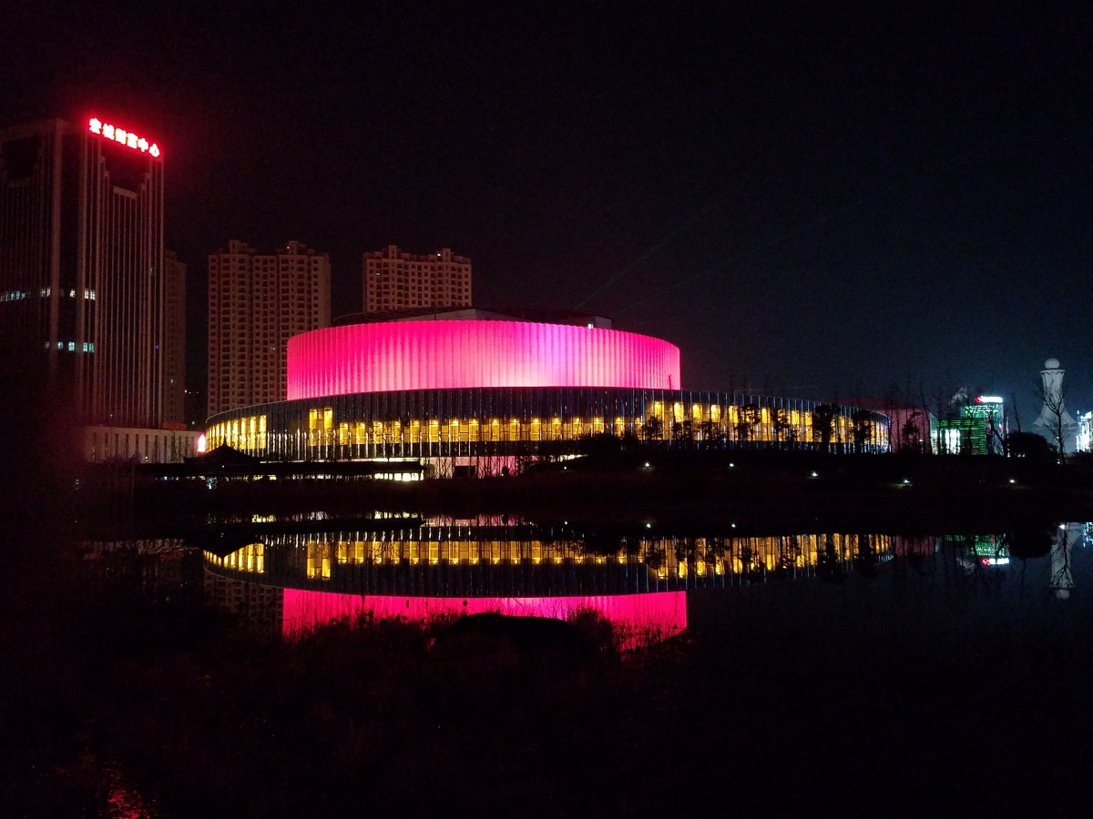 诸暨西施大剧院夜景