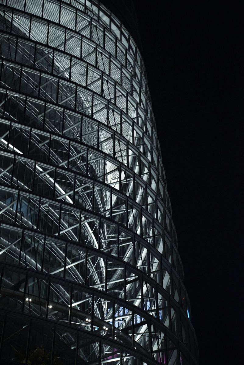 魔都夜景朵云书院视角上海三件套