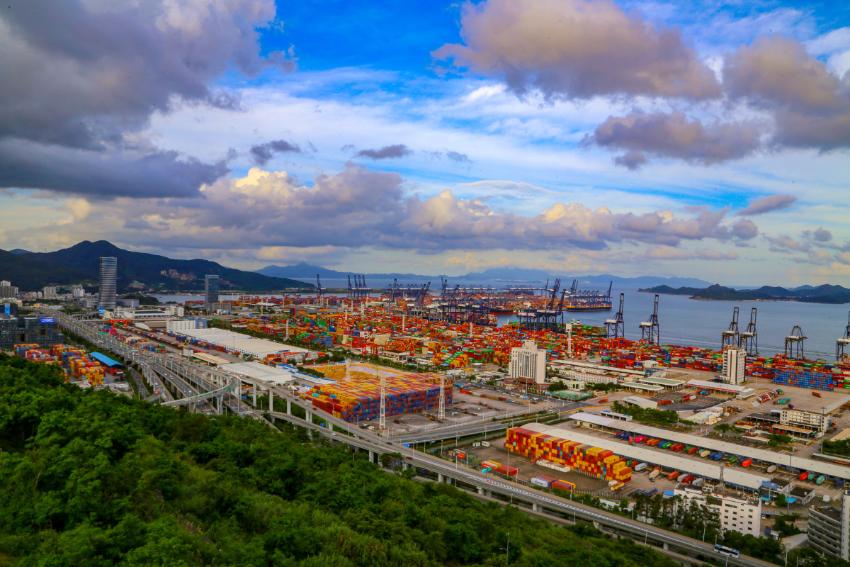 繁忙的盐田港口