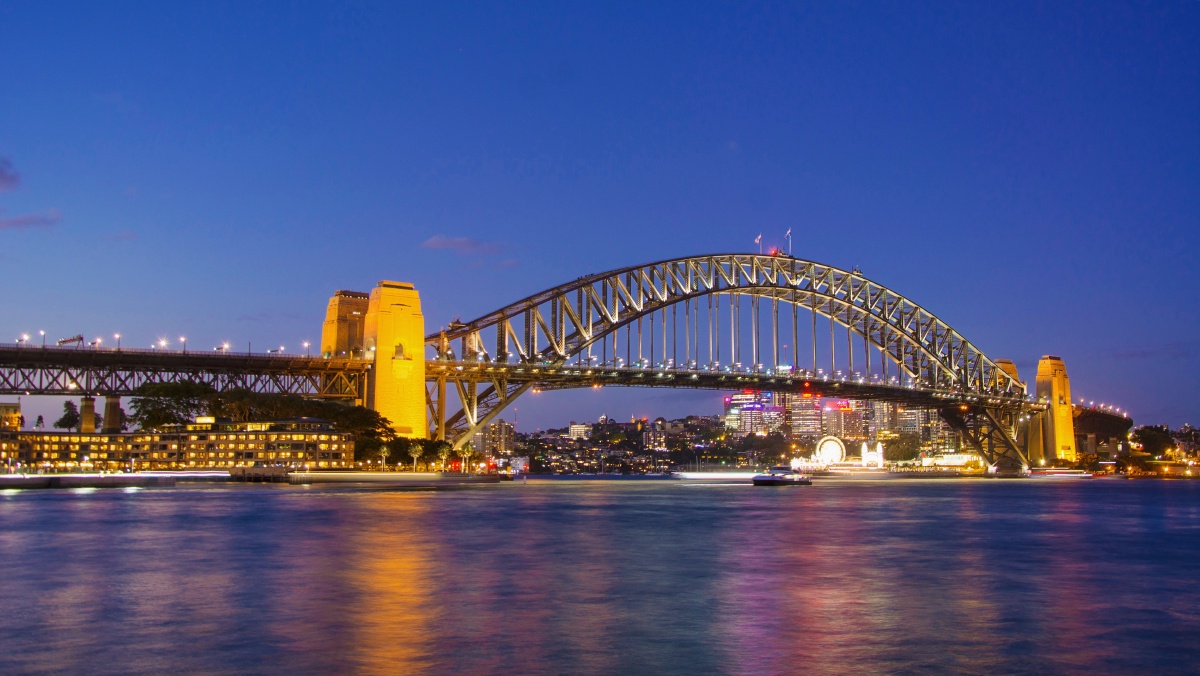 悉尼海港大桥夜景