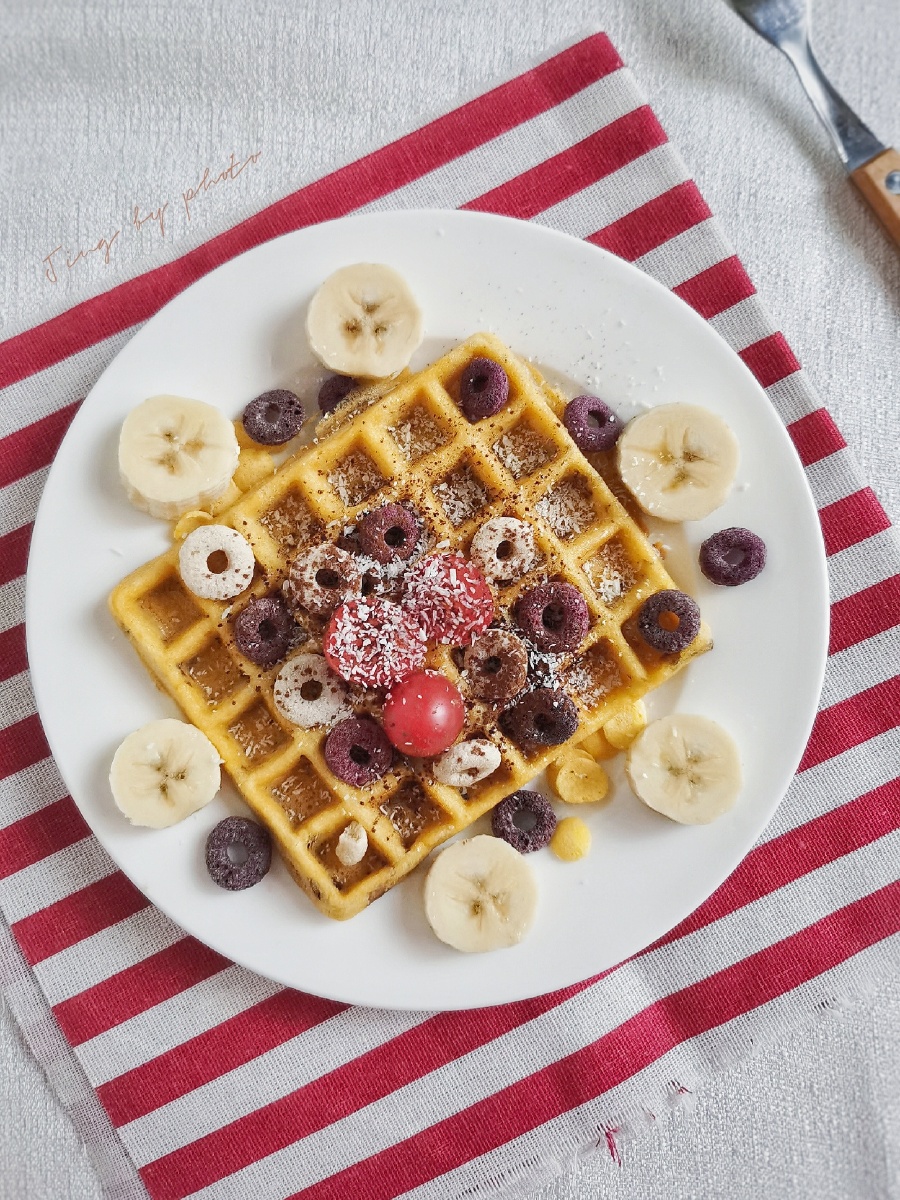 自制蔓越莓华夫饼