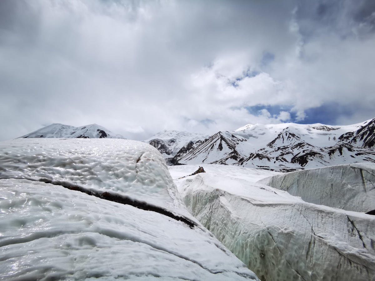 阿尼玛卿雪山的冰川