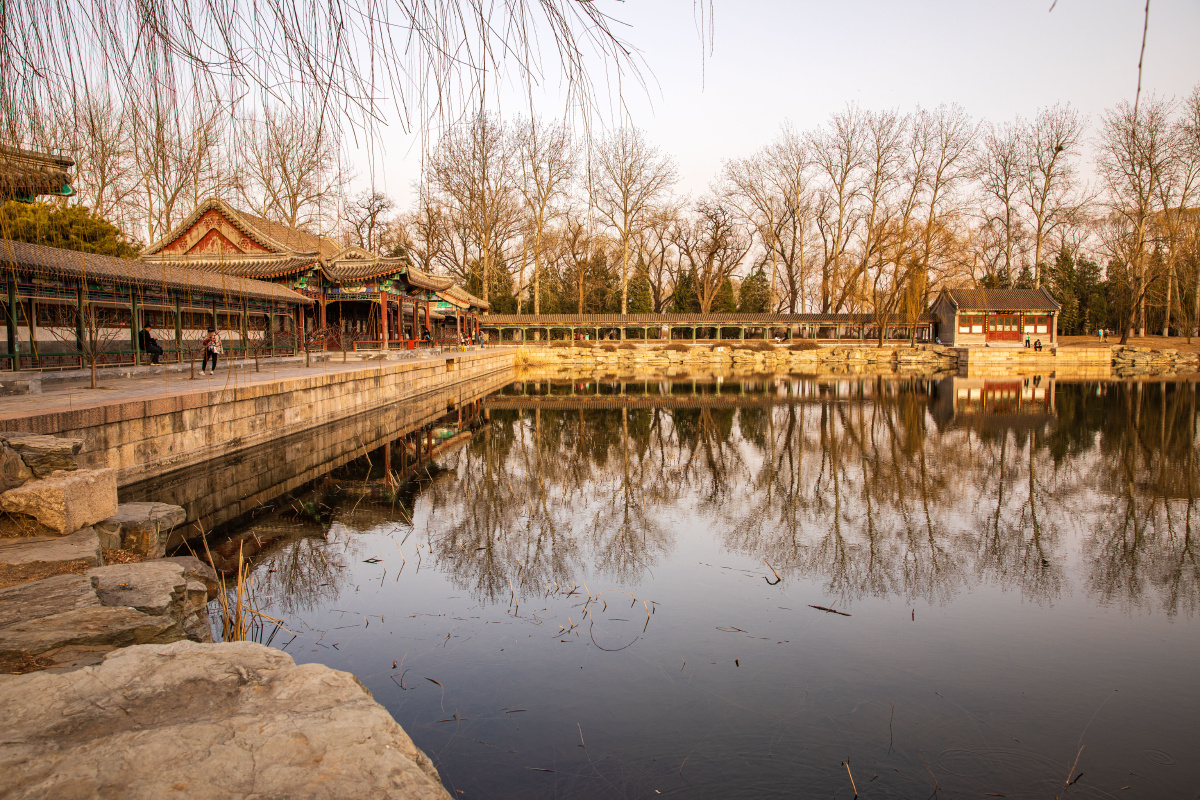 颐和园耕织图景区清漪园时期具有江南水乡情调的景区