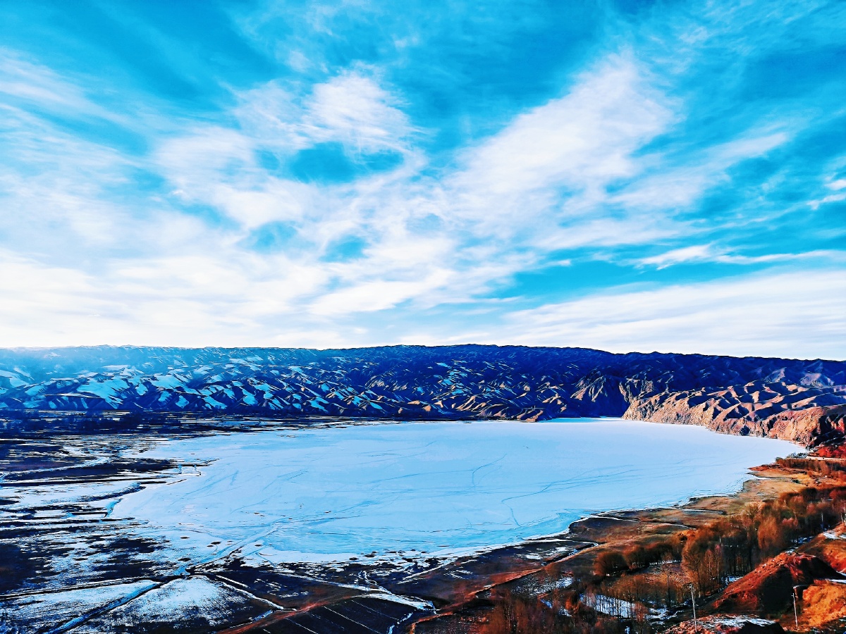 黄羊河水库,山谷中的一汪天池 - 戈壁守望者 - 图虫
