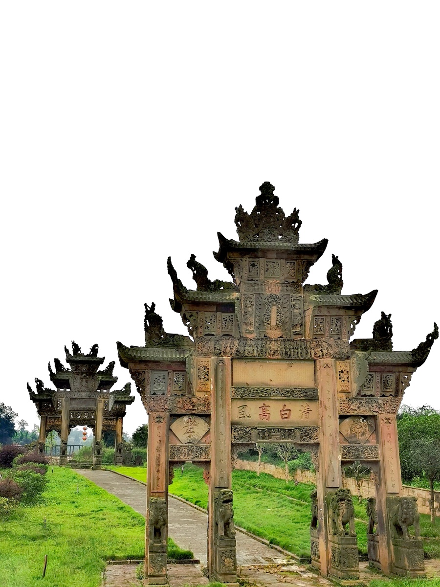 四川仁寿双堡牌坊