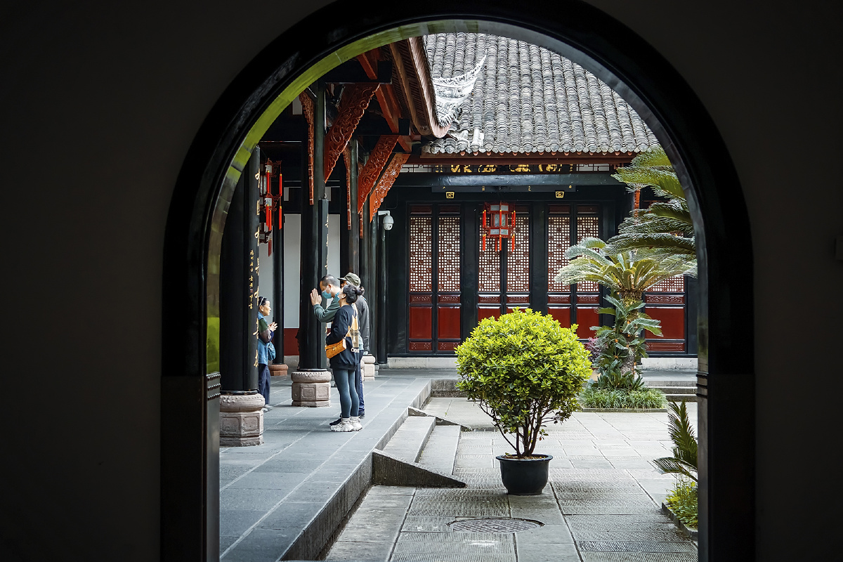 成都文殊院,文殊院位于成都市青羊区,文殊院始建于隋大业年间(605年