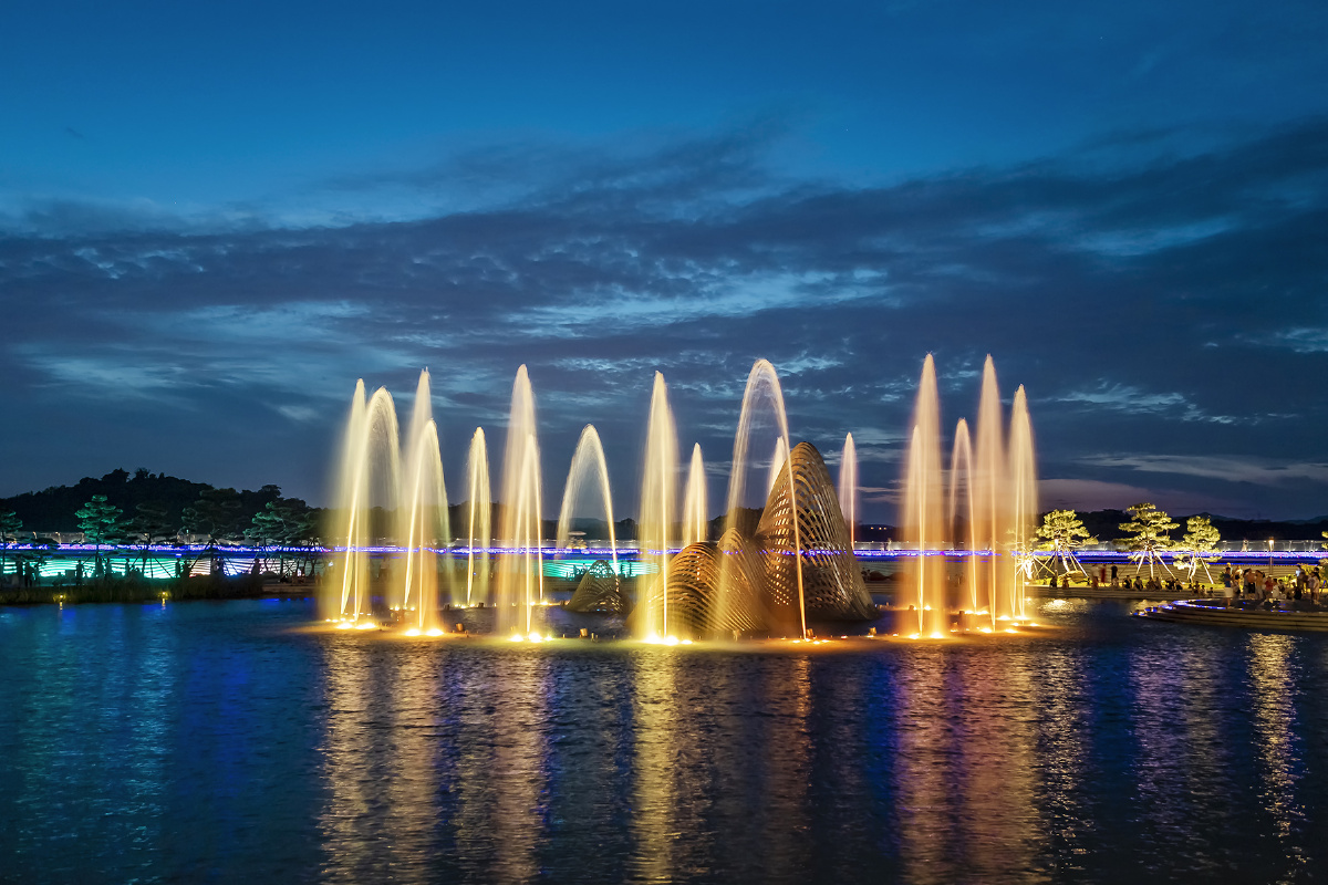 简阳龙马湖音乐喷泉